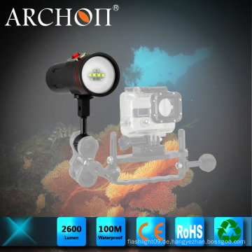 Archon W40vr Unterwasser Video Licht Max 2600lumens Tauchen Taschenlampe